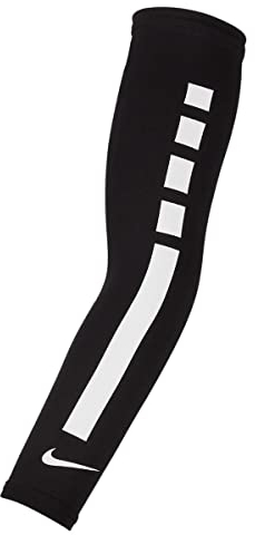 NIKE Unisex Pro Elite Sleeve 2.0 Elite Sleeve, black/white, Small-Medium