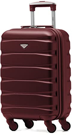 Flight Knight Cabin Suitcase 55x35x20, Carry On for Over 100 Airlines Like Ryanair, EasyJet, British Airways, Virgin Atlantic Lightweight Small Durable Cabin Bag, ABS Hard Shell, Hand Luggage