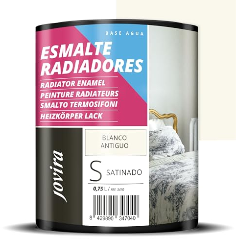 JOVIRA PINTURAS Peinture Radiateurs Décore et protège tous les types de radiateurs à eau et de tuyaux de chauffage (750 millilitres, Blanc Ancien)
