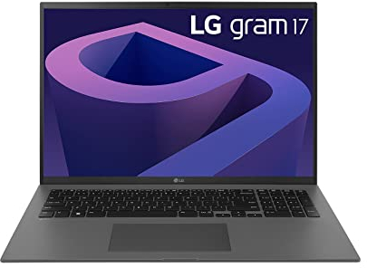 2022 LG gram 17 Zoll Ultralight Notebook - 1,350g Intel Core i7 Laptop (32GB RAM, 2TB SSD, 17,5h Akkulaufzeit, 16:10 Entspiegeltes IPS-Display, Thunderbolt 4, Win 11 Home, Mirametrix) - Grau