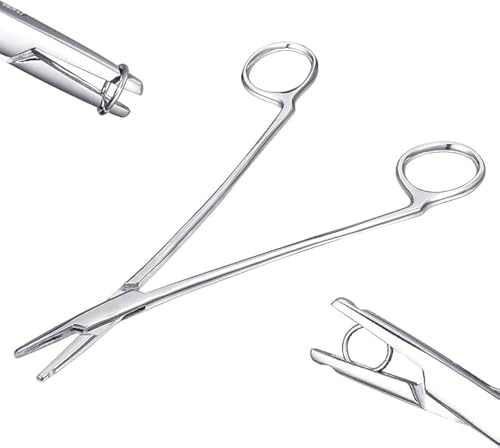 DJCIW 7 Ring Opening and Closing Pliers, 2 in 1 Rings Pliers Tool for Piercing Jewelry CBRs Opening Captive Bead Segment Rings Small Stubborn Hoops Nose Rings Clicker Rings