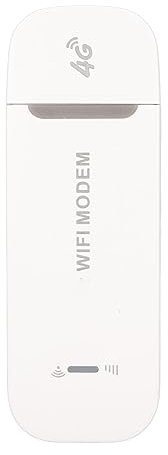 Enrutador WiFi 4G, Módem WiFi USB 4G LTE con Ranura para Tarjeta SIM, Velocidad de Descarga de hasta 150 Mbps, hasta 10 Dispositivos de Conexión WiFi, para Asia, Sudeste (Blanco)