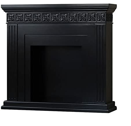 Fireplace Mantel Surround Black Fireplace Stove Mantel Trim Surround Engraved Vintage Fireplace Mantel Decorative Sideboard Home Sideboard Living Room Hallway Sideboard Fireplace Mantel