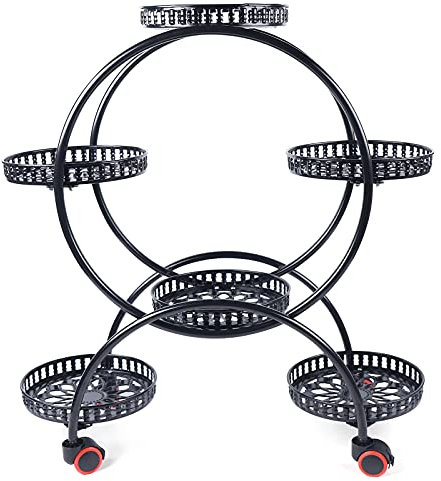 LANNADD Soporte para plantas de metal, soporte para flores en forma de corazón, escalera para plantas, estante para plantas, adecuado para jardín, balcón, salón, esquina, balcón, dormitorio, color