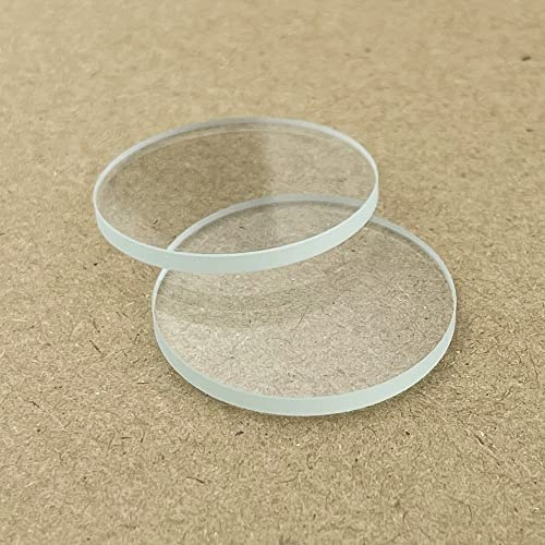 1 st 8-42 mm polerad glaslins for LED-ficklampor, pannlampor och cykellampor - hållbar och enkel att installera(27mm x 2mm)