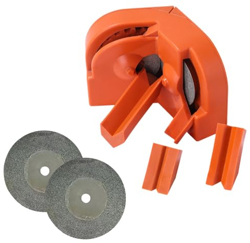 Multi-function Drill Bit Sharpener, 2026 Upgrade Handheld Drill Bit Sharpening Tool with 2 Grinding Wheels, Drill Bit Sharpener for All Bits(5/64''- 5/8'') (A)