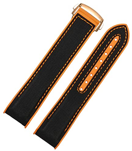 20mm 22mm svartblå orange tygrubber klockband 300 klockband spännverktyg silikonband