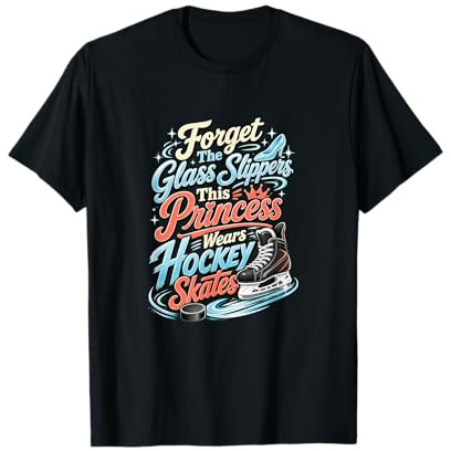 Princesa Viste Patines de Hockey sobre Hielo Humor Camiseta