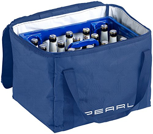 PEARL Kühltasche Bier: Isolierte Kühltasche, verstärkter Trageriemen für Bierkästen, 30 Liter (Thermobox Bierkasten, Bierkasten Tragegurt, Umhängetasche)