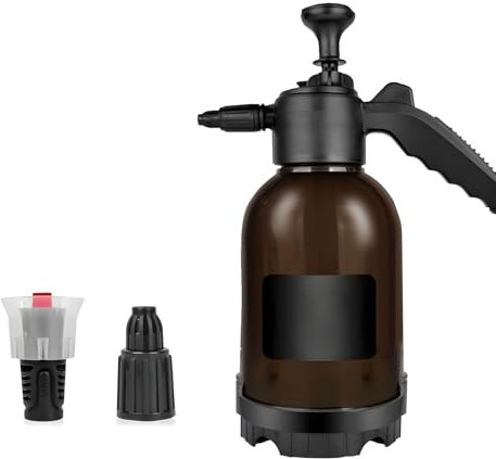 Schaumsprüher Auto, Druck-Pump-Schaum-Sprüher, 2L-Drucksprühflasche mit 2 Düsentypen, für Autodetailing, Autoreinigung, Bewässerung von Gartenpflanzen im Innen- und Außenbereich