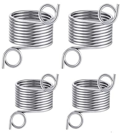 Ginddy Strickfingerhut,Geflochtener Ring für Strick Häkelzubehör Edelstahl Spiralstrick Garnführung Fingerhüte Halter Strickring Häkelring 2 Stück 2 Größe zum Stricken Handwerk Zubehör Werkzeug