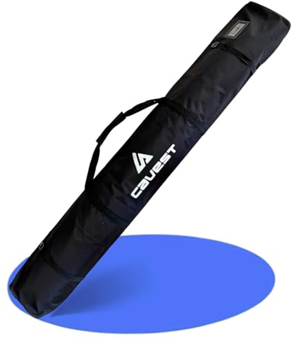 cavest Borsa porta sci e bastoncini impermeabile rinforzata 190 cm e 170 cm - copertura per gli sci (1,90m)
