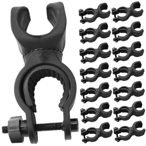 BCOATH 20 pezzi Supporto per Bastoni e Torce per Deambulatori Sedie Rotelle e Scooter Resistenti alle Intemperie Clip Leggera e Multifunzionale per Accessori da Passeggio