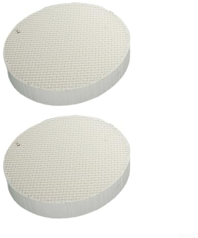 Quemador de repuesto para calentador de patio de hoja de panal – Placa de ahorro de energía de 5,5 cm de diámetro, compatible con modelos Flame Fire Sense y Hiland, paquete de 2/8 (2 unidades)