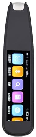 Dioche Traductor de Bolígrafo Traductor de Escaneo de Bolígrafo WiFi Inteligente Pantalla Táctil de 2,99 Pulgadas Micrófono Dual de Grabación HD 131 Idiomas Traducción de Voz Función de Traducción