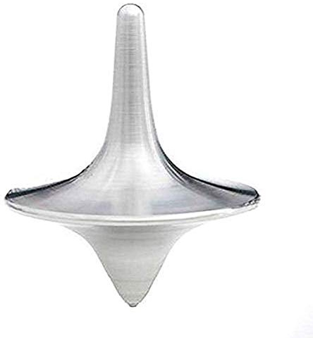 GIVBRO Trottola Metallo vintage a forma di totem, perfetto equilibrio tra prestazioni e bellezza, regalo Silver