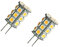 ShuoHui 2 Stück Warm Weiß GY6,35/G6.35 27 LED 5050 SMD Sparlampe Leuchtmittel Birne Spot Licht 4W Lampe 12V DC 3300K