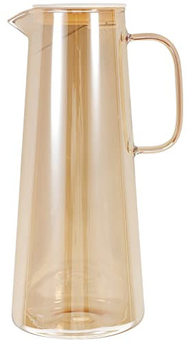 Kichvoe Cold Kettle Water Pitcher Glass Large Capacity Tea Infuser for Cool Hot Drinks Home Office Use