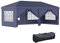 Outsunny Pavillon 6x3 m Stabil Winterfest Gartenpavillon, Partyzelt mit Seitenteilen Fenster, Tür, Tasche Gartenzelt Festzelt für Camping Garten Festival, Blau