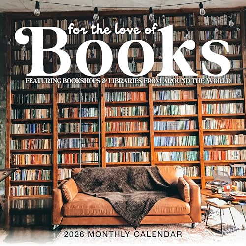 Book Lovers Calendar 2026 | For the Love of Books: Bookstores and Libraries across the World | 12 x 24 Wall Calendar 12 Month | Marble City Press | Bookish Shelves Bookshops | 2026-2027 Calendar | Small Family Owned Business | Sustainable Plastic Free Packaging, Thick Art Paper