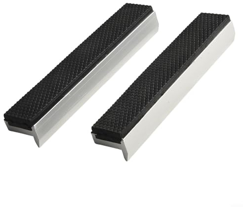 Besttoolifes Ganasce morbide per morsa, in lega di alluminio, con design a forma di V, per legno, metallo e plastica, protezioni multiuso per morsa da banco e (15,2 cm)
