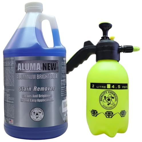 Quality Chemical Alumanew & Pressure Sprayer (2 Liter Pressure Sprayer, Alumanew (128 Fl oz) & Pressure Sprayer)