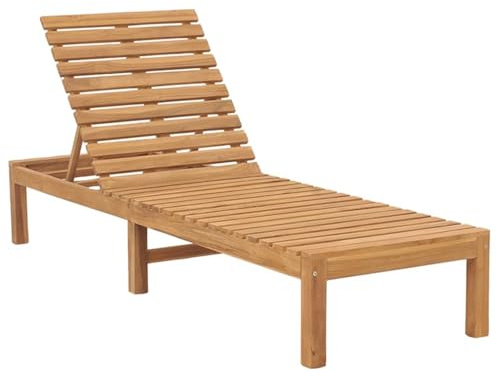 Gecheer Sun Loungers 2 pcs Solid Wood Teak Outdoor furniture Model3073206