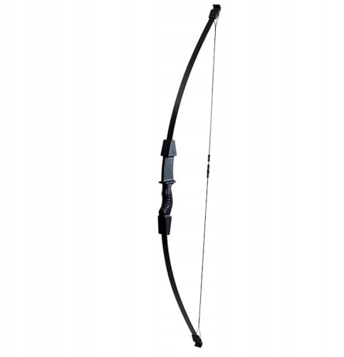 Zauren Kinderbogen für Rechts- und Linkshänder, 104 cm, 15 LBS, Schwarz, Fiberglas