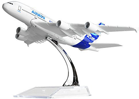 LEX ES Diecast Plane Model 1:400 scale Airbus 380 Airplane Model for Ages 14+ Decoration