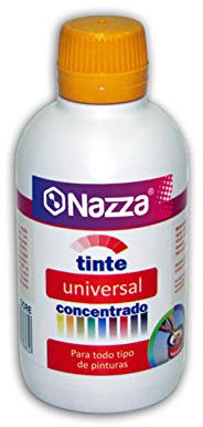 Nazza Tintes Universales Concentrados para Pinturas de todo tipo | Muy recomendado también para Resinas y barnices al Agua | Color Amarillo Medio | Formato de 250 ml