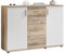 Bobby Kommode in Old Style Optik, Weiß - Modernes Sideboard mit viel Stauraum für Ihren Wohnbereich - 120 x 82 x 35 cm (B/H/T)