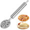 Pasta and Pastry Cutter Wheel - Ravioli, Pizza, Dumpling Lace Making Tool - Zinc Alloy Noodle Cutter for Kitchen (Silver)
