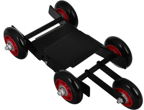 Gatuida Carro De Emergencia Para Neumáticos De Camión y Motocicleta Portátil Negro Compatible Con Bicicletas Eléctricas Para Uso Garaje y Traslado Todas Las Estaciones