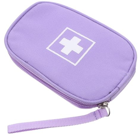 TOYANDONA Bolsa Médica Portátil para Pequeño Estuche de Viaje Compacto y Ligero Organizador Sanitario para Hogar y Actividades al Aire Bolsa Vacía para Almacenamiento Rápido y Seguro