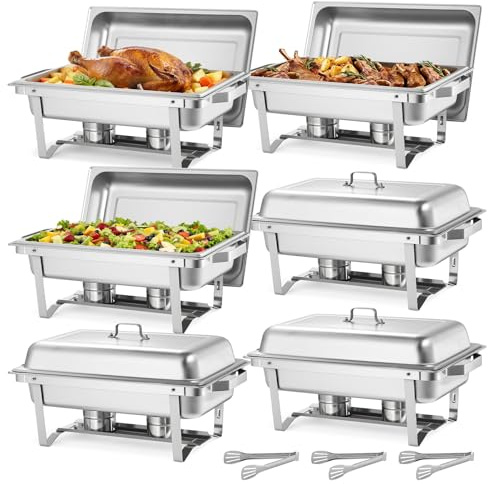VEVOR Juego de Platos de Frotamiento Rectangulares 8,6L (6, 8,6 L)