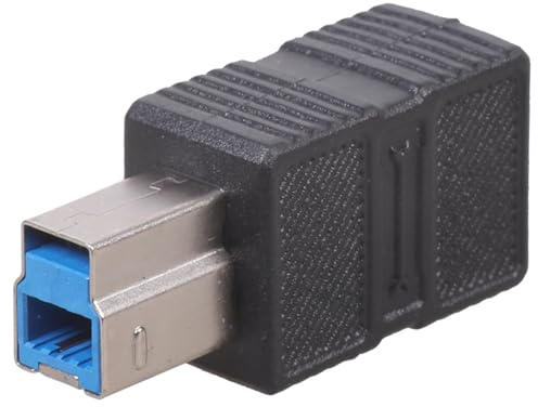 Oxtxuzdm Adaptateur USB B USB 3.0 professionnel - Transmission de données - Charge rapide vers/type C - Convertisseur d'imprimante - Connecteur en métal USB A femelle vers mâle
