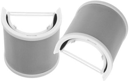 ELAYARD Filtro Anti-Pop Microfono a Forma di U 2 Pezzi Copertura Antivento in Rete Bianca con Spugna Filtro Microfonico per Studio e Podcast Protezione Microfono per Streaming e