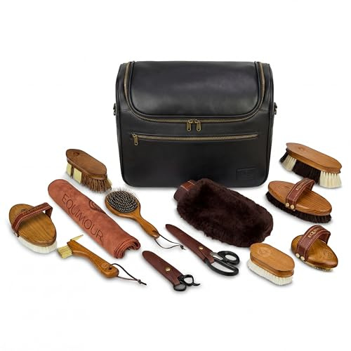 Equimour Set complet de soin - 12 pièces avec trousse