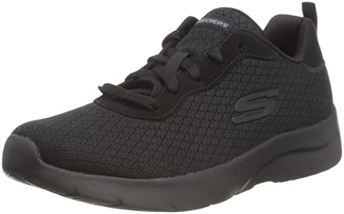 Skechers Damen Dynamight 2.0 Eye To Eye Sneaker, Black Mesh Durabuck Trim, 37 EU