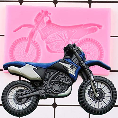 CUICUI 3D Moto Voiture Silicone Moule Bricolage Bébé Anniversaire Fondant Gâteau Décoration Outils Gâteau Cuisson Bonbons Argile Chocolat Gumpaste Moules