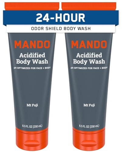 Mando - Odor Shield Shower Gel - 24 Hour Odor Control, Removes Odors Better Than Soap, SLS & Paraben Free
