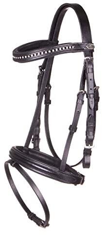 QHP Bridon en cuir Beli noir (Mini Shetty)