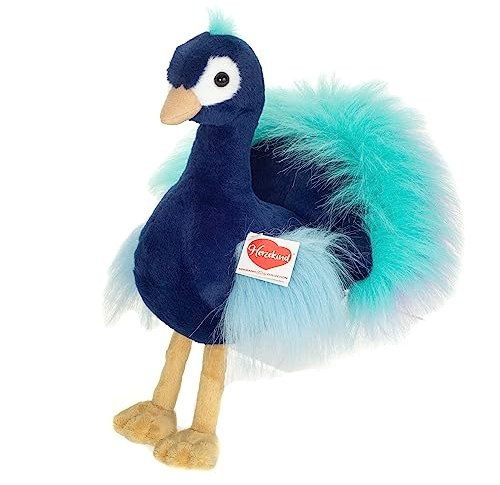 Teddy Hermann Herzekind 93953 Pfau Zoé 27 cm, Kuscheltier, Plüschtier mit recycelter Füllung