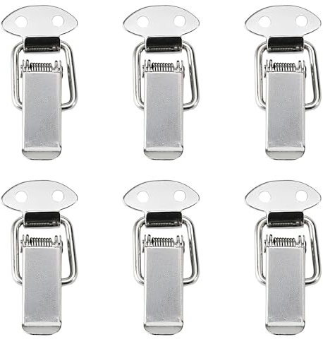 6 Pièces Loquets À Bascule À Ressort, Loquet À Bascule Lourd, Loquet À Bascule À Ressort, Loquet À Bascule En Acier Robuste, pour Coffre, ÉTui, Boîte, Coffre, Boîte À Outils, Tiroir, Armoire