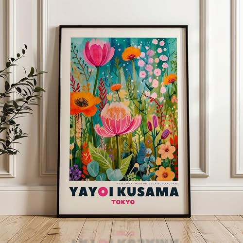 ARTINSPIRIO Póster de arte de Yayoi Kusama (Solo póster, 60x80 cm)