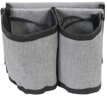 Sarini Porte-Tasses de Voyage Gris pour Bagages,Ensemble de Deux Tasses à café,Accessoires idéaux pour valises à roulettes,Cadeaux Parfaits pour Les Voyageurs,Les Stewards touristiques