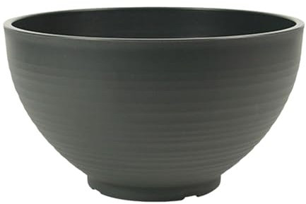 Dualoai Vaso da Fiori per ninfee da Giardino, Contenitore per piantare Fiori, Vaso per Piante acquatiche, Vaso per Piante galleggianti per davanzali di, Grigio Scuro, 30 Cm