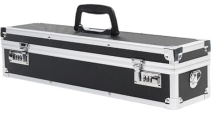 MagiDeal Aluminum Knife Case for Chef Lockable Knife Storage Tool Box Knife Organizer Protector Kitchen Knife Box Portable Knife Carrying Case with Strap Aluminum Knife for Knife Tools Home