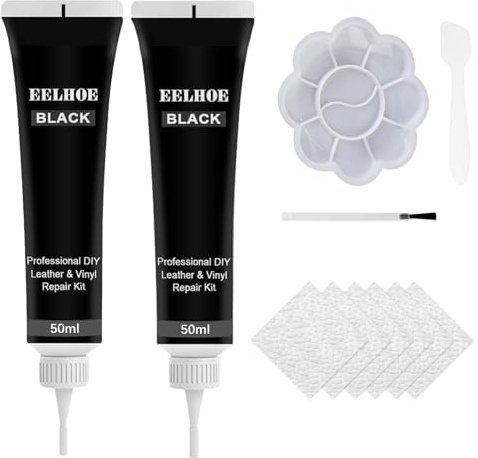 TaimeiMao 2 PCS Crema Riparatrice per Pelle da 100 ml, Buchi(Nero-2)