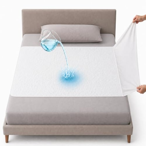 Empapador Cama Adulto 105 x 85 cm Lavable, Reutilizable, Ajustable, Impermeable, No se Arruga, Resiste más de 300 Lavados - Súper Absorbente 4 Capas, Transpirable - Protector de Colchón Incontinencia